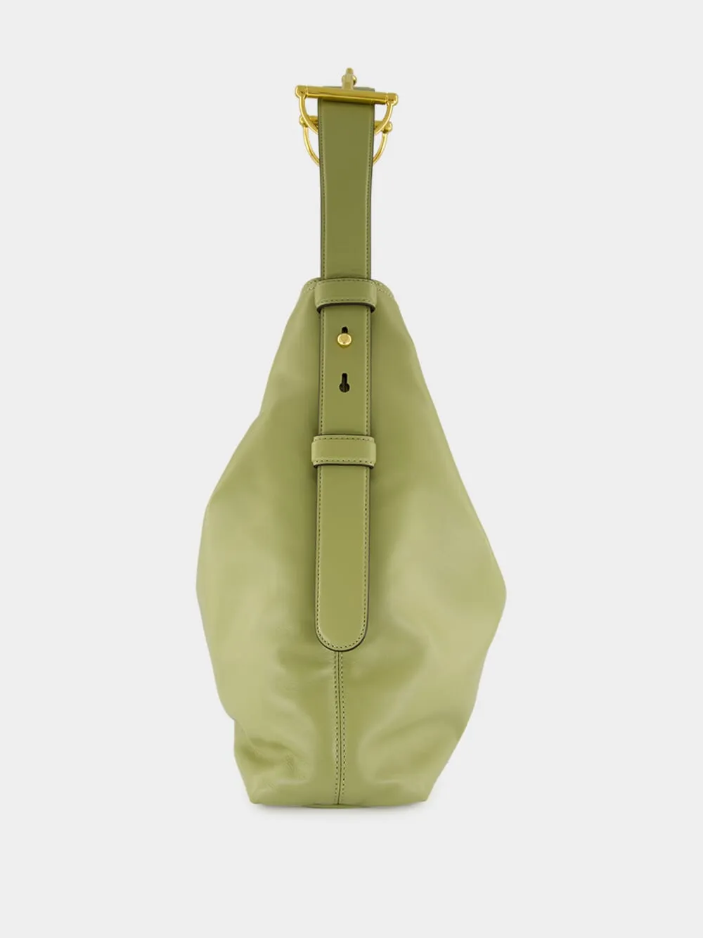 Sage Green Leather Large Tote Bag sold by Fashion Clinic product image thumbnail 3