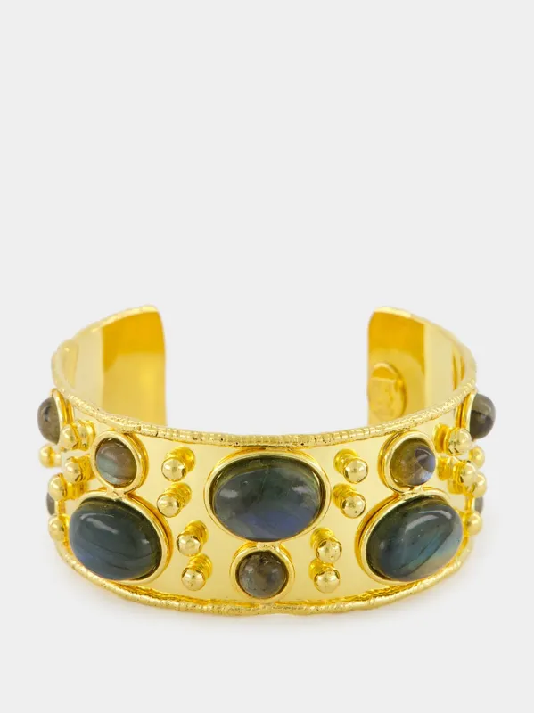 Byzantine Labradorite Cuff sold by Fashion Clinic