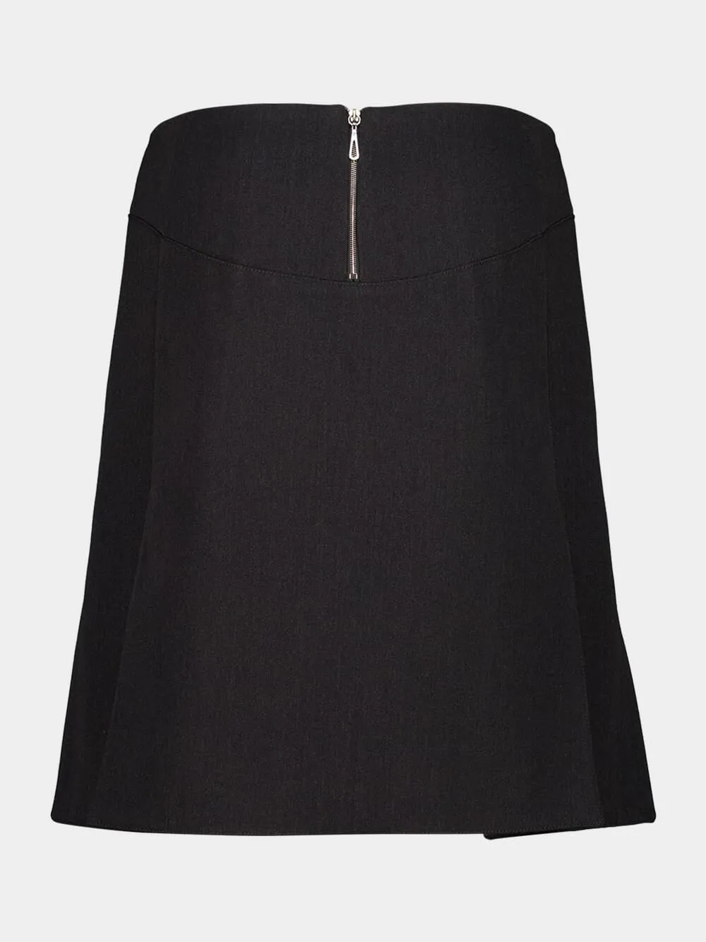 Grey Pleated Mini Skirt with Belt sold by Fashion Clinic product image thumbnail 2