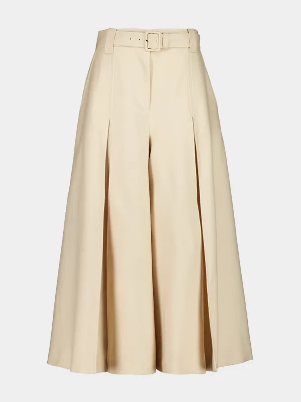 Cream Hypnotic Wool Culottes sold by Fashion Clinic