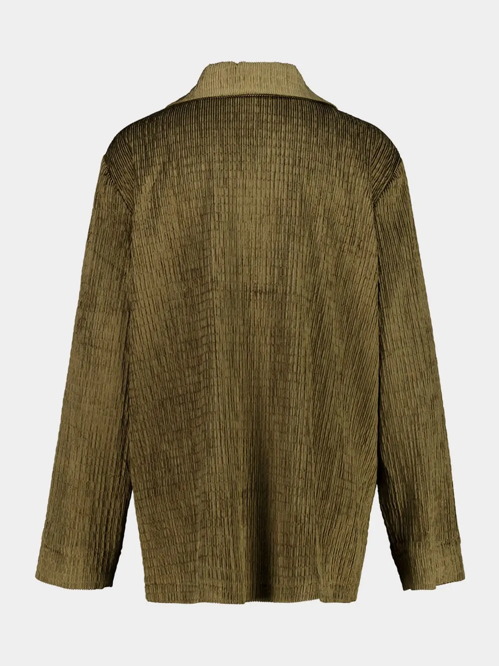 Olive Corduroy Synthesis Jacket sold by Fashion Clinic product image thumbnail 2