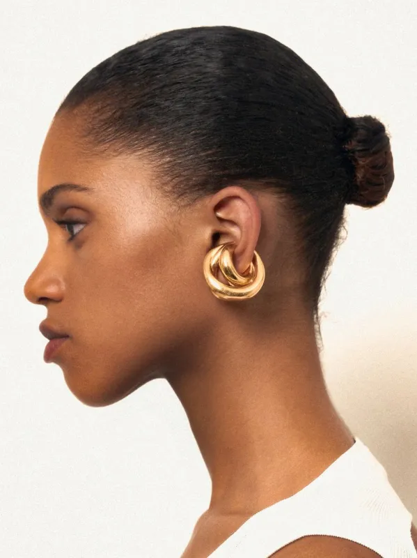 Gold Triptych Ear Cuff sold by Fashion Clinic