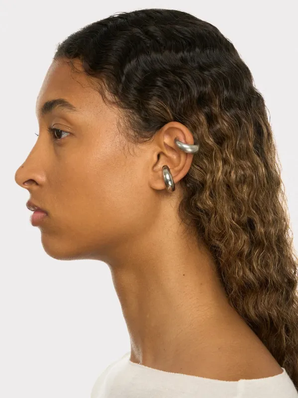 Silver Circle Cuff Set sold by Fashion Clinic