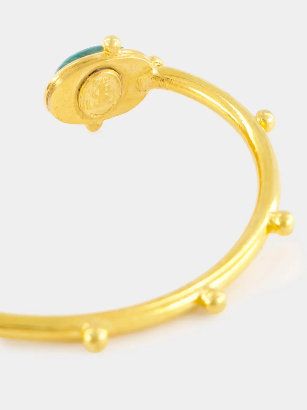 Gold Holis Malachite Bracelet sold by Fashion Clinic product image thumbnail 4