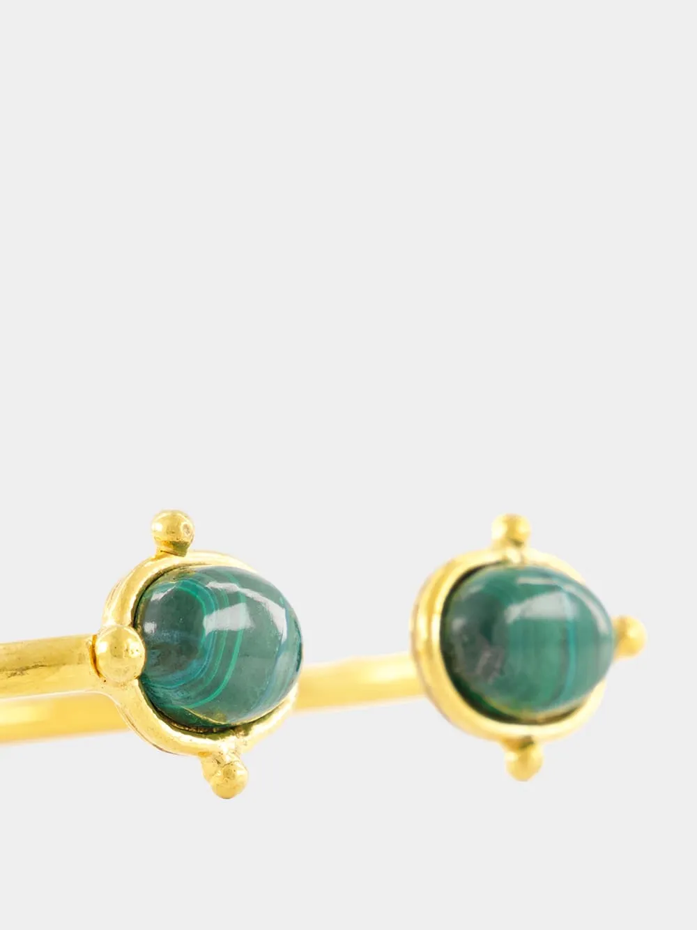 Gold Holis Malachite Bracelet sold by Fashion Clinic product image thumbnail 3