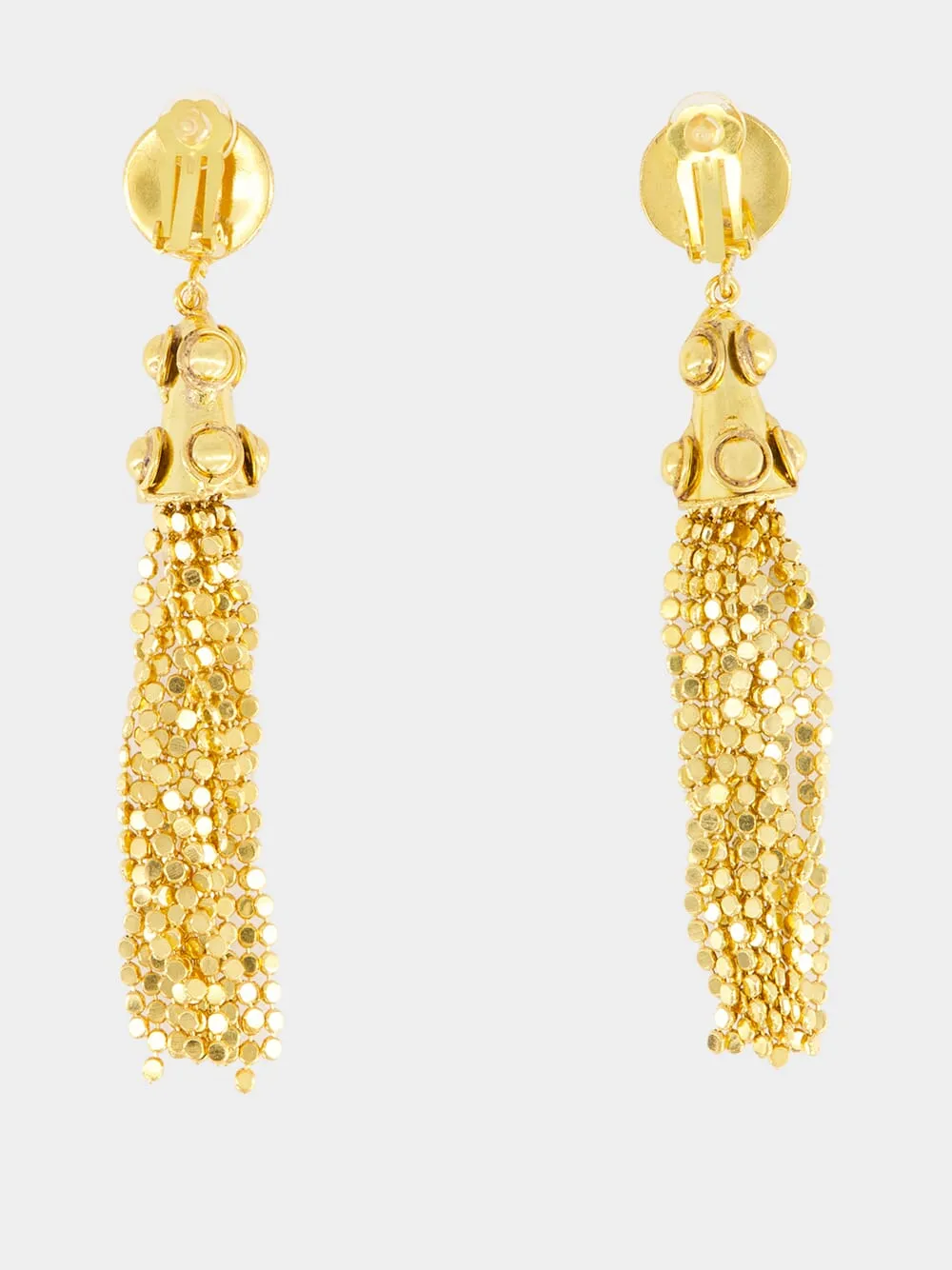 Gold Gio Tassel Earrings sold by Fashion Clinic product image thumbnail 3