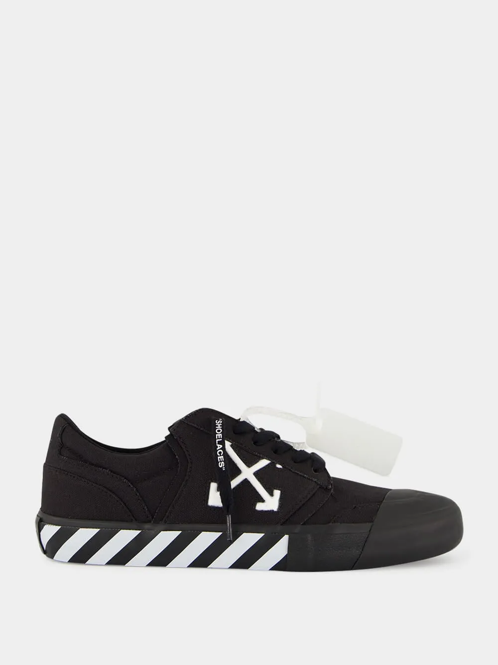 Black Vulcanized Low-Top Sneakers sold by Fashion Clinic
