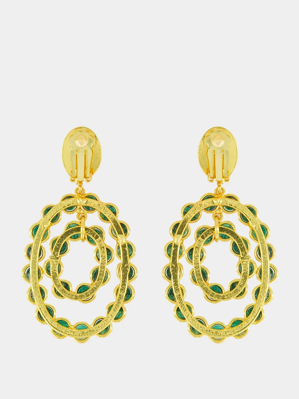 Gina Earrings in Gold and Malachite sold by Fashion Clinic product image thumbnail 3