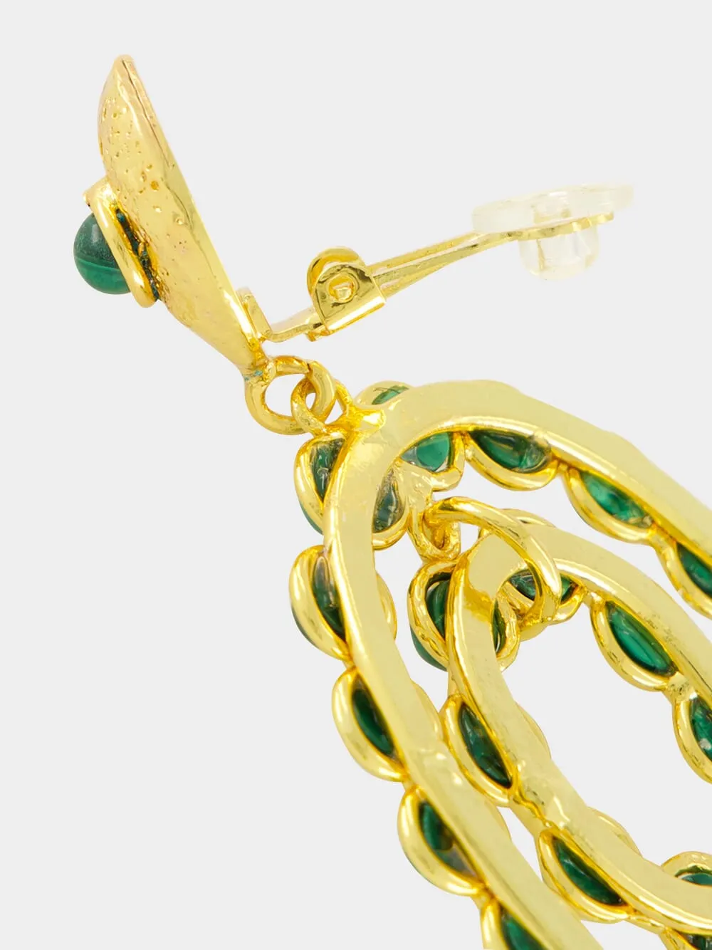 Gina Earrings in Gold and Malachite sold by Fashion Clinic product image thumbnail 5