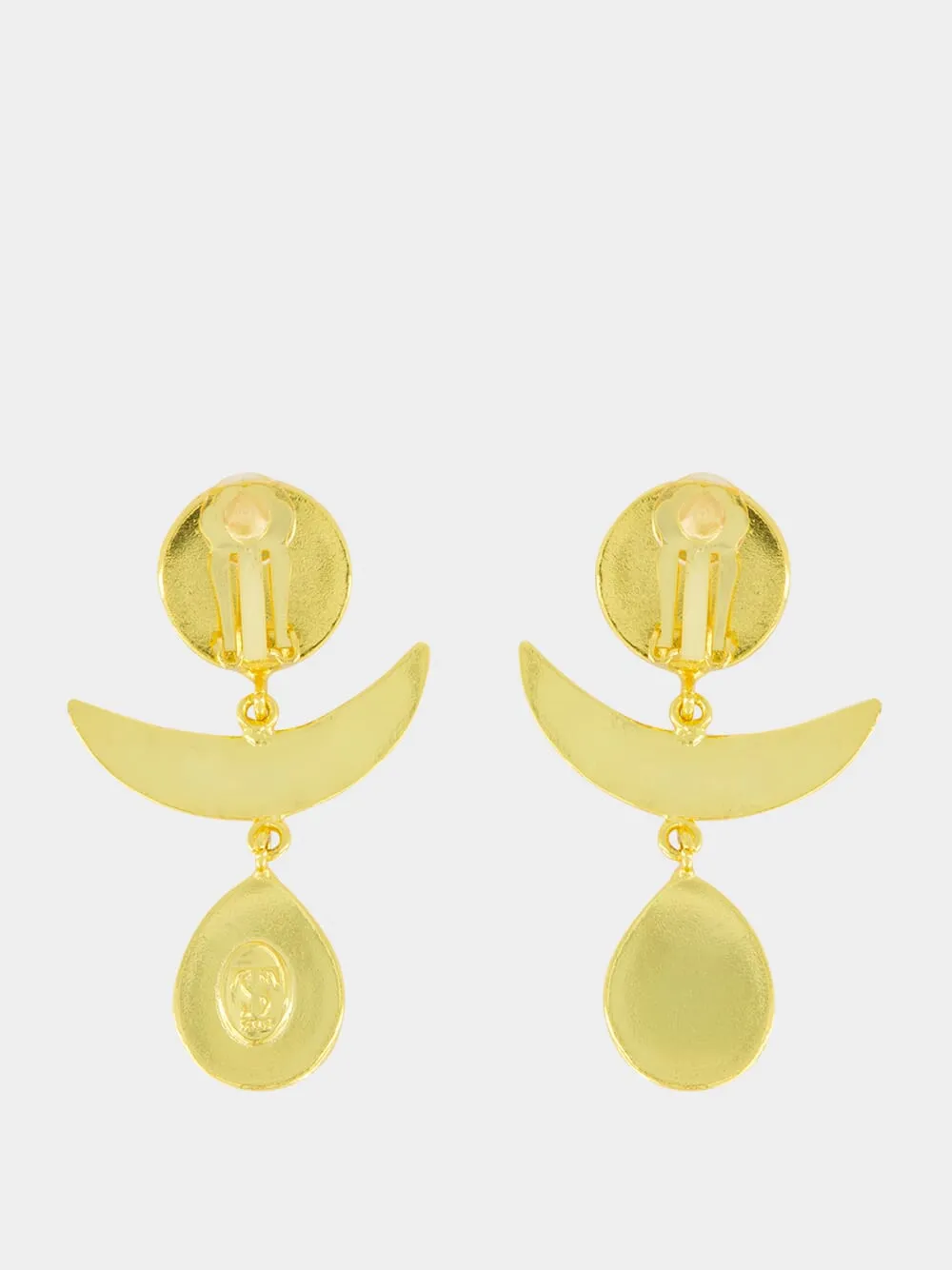 Sunset Earrings with Yellow Onyx and Golden Jasper sold by Fashion Clinic product image thumbnail 2
