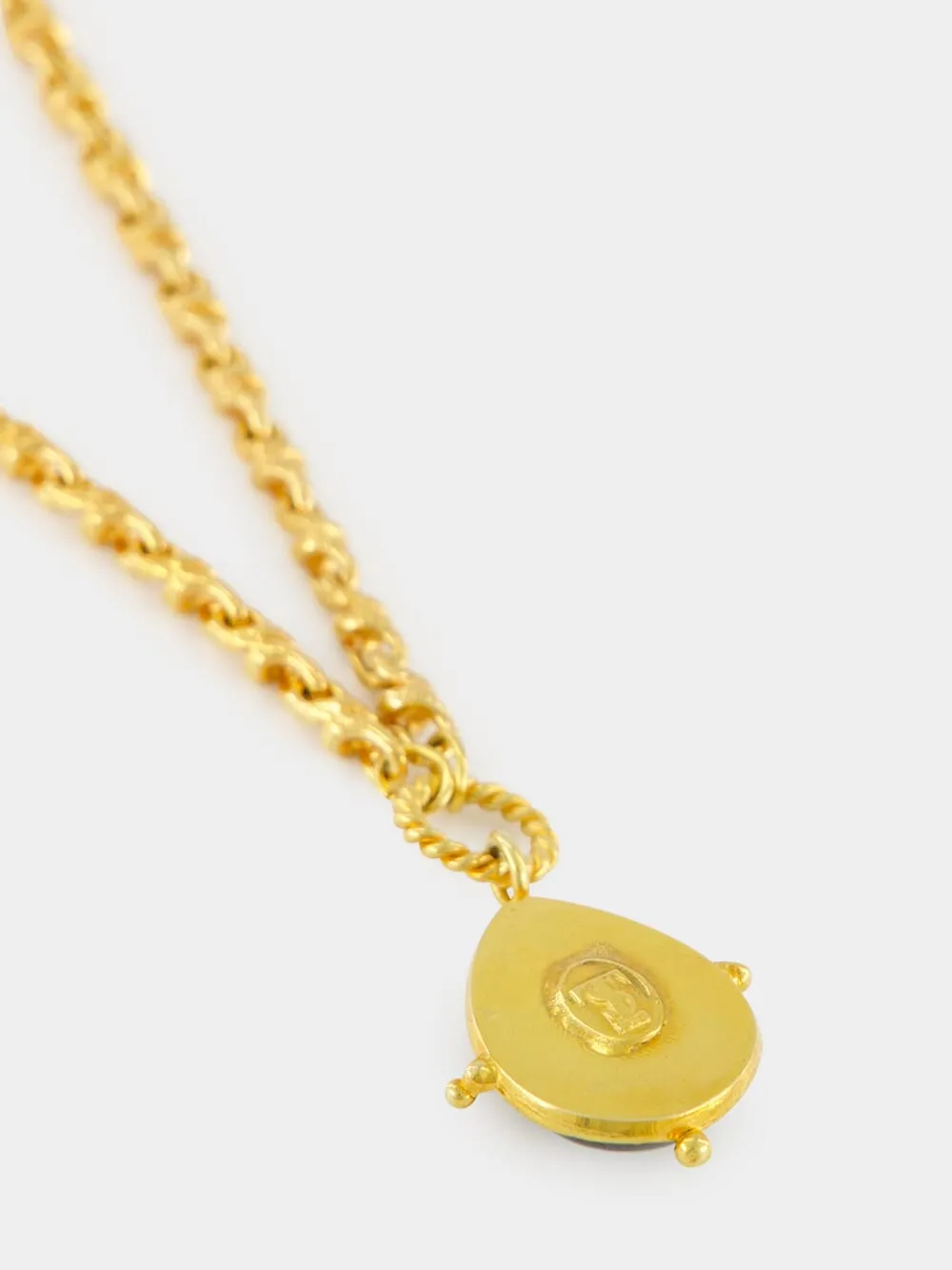 Gold Labradorite Pendant Necklace sold by Fashion Clinic product image thumbnail 4