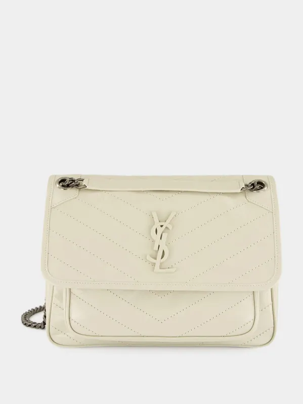 Blanc Vintage Niki Medium Quilted Leather Bag sold by Fashion Clinic