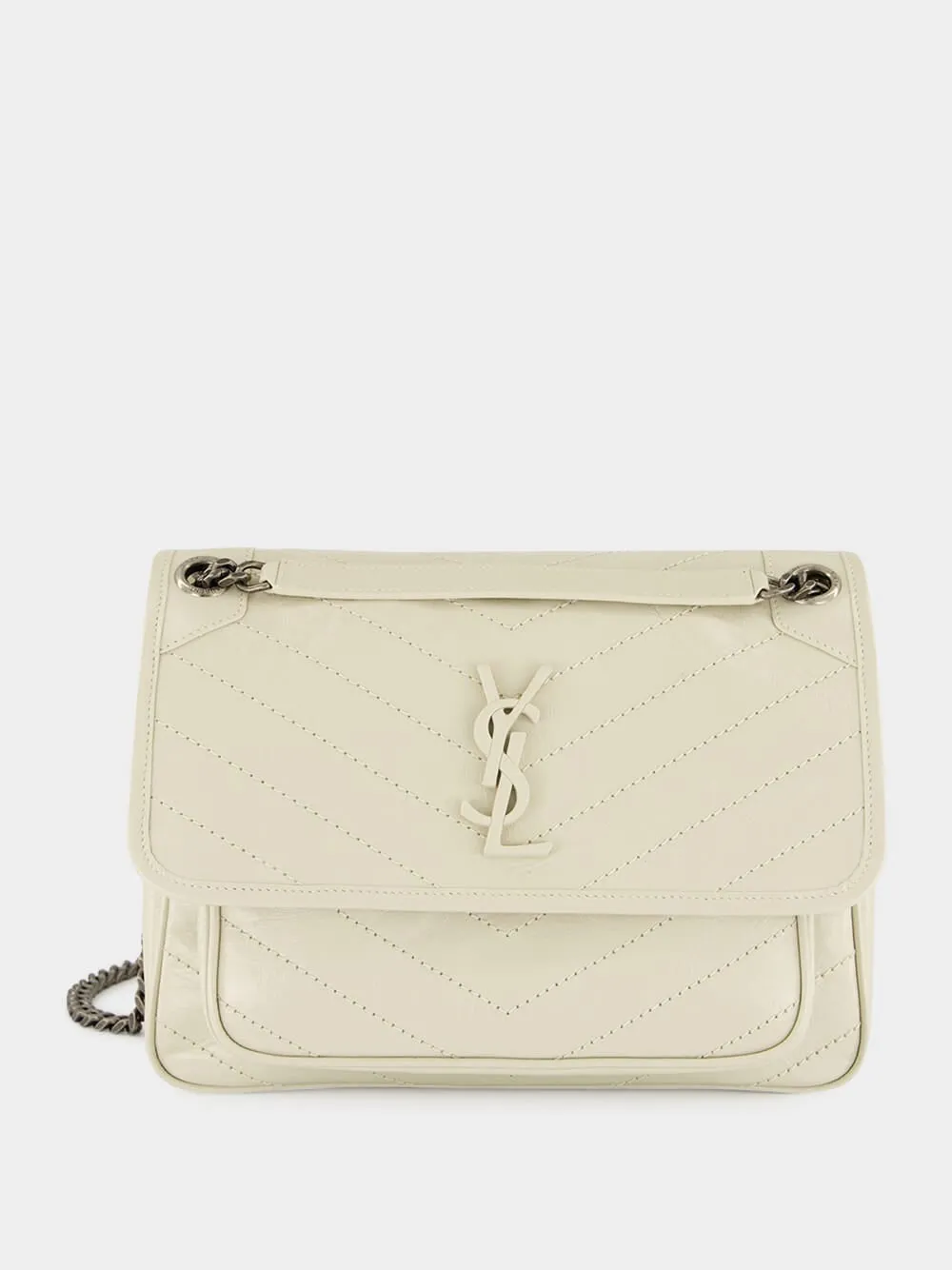 Blanc Vintage Niki Medium Quilted Leather Bag sold by Fashion Clinic