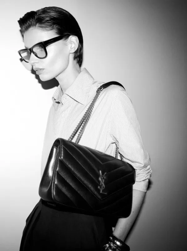 Black Loulou Medium Matelassé Leather Bag sold by Fashion Clinic