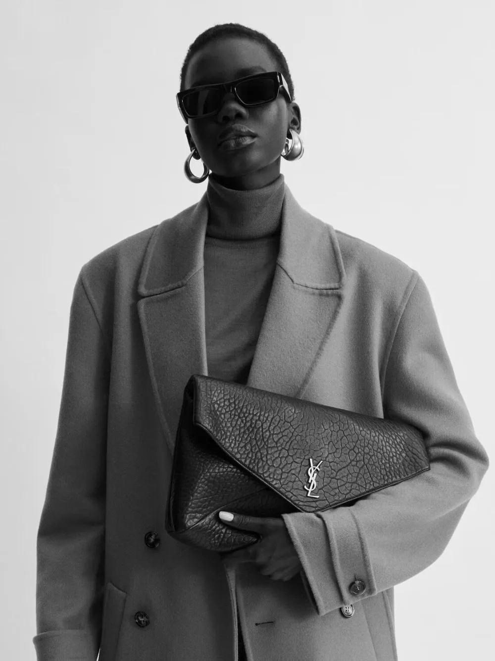 Light Musk Cassandre XXL Lambskin Pouch sold by Fashion Clinic product image thumbnail 2