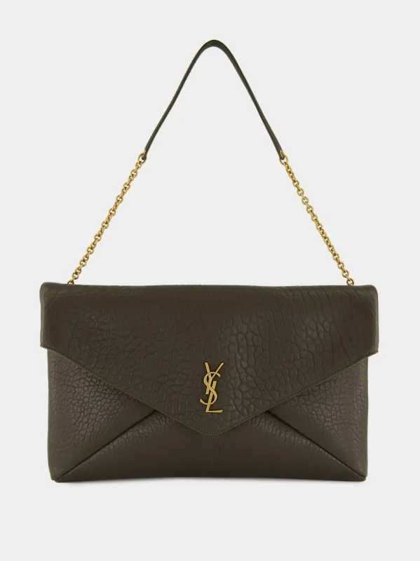 Light Musk Cassandre XXL Lambskin Pouch sold by Fashion Clinic