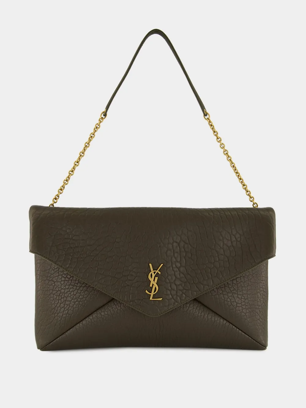 Light Musk Cassandre XXL Lambskin Pouch sold by Fashion Clinic