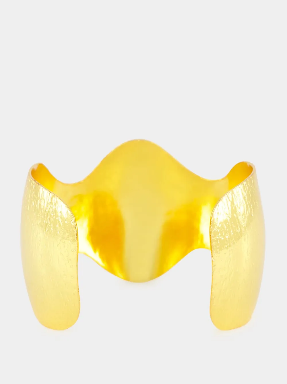 Gold BatWoman Cuff with Malachite sold by Fashion Clinic product image thumbnail 2