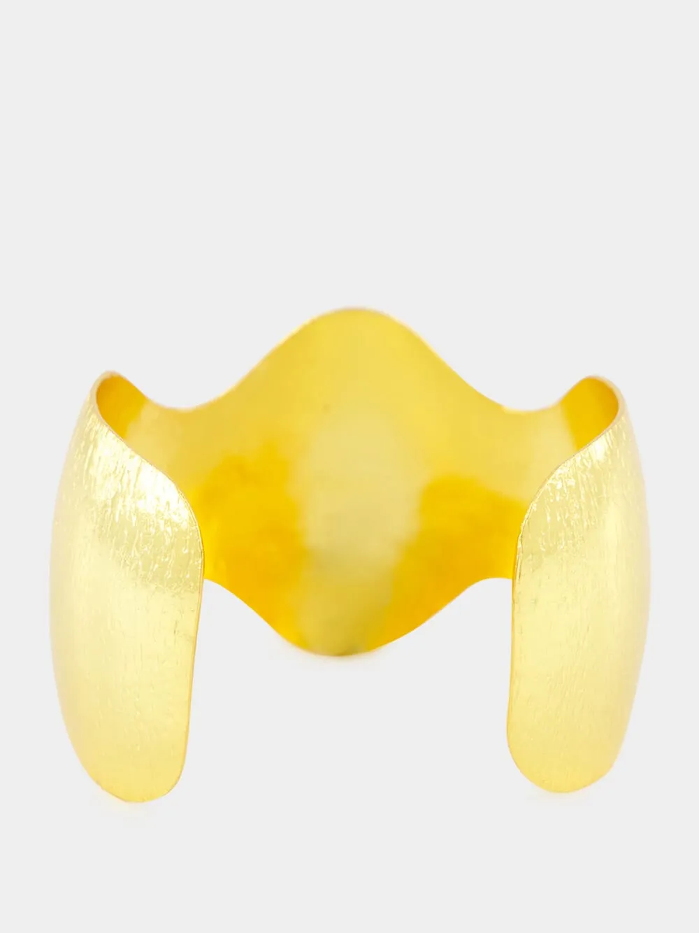 Gold BatWoman Cuff with Smoky Quartz sold by Fashion Clinic product image thumbnail 3