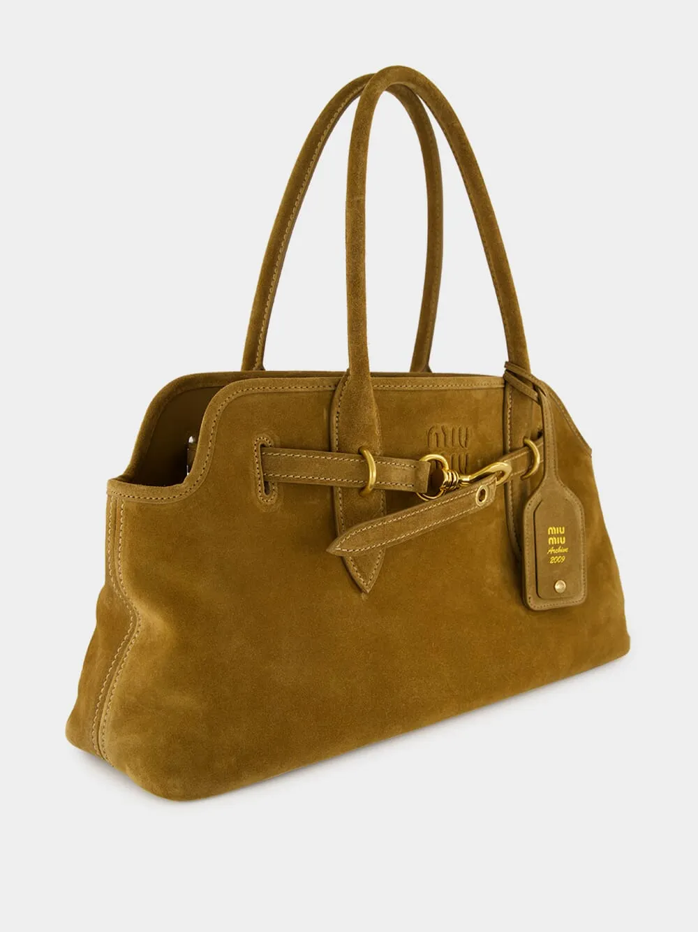 Brown Aventure Suede Shoulder Bag sold by Fashion Clinic product image thumbnail 2