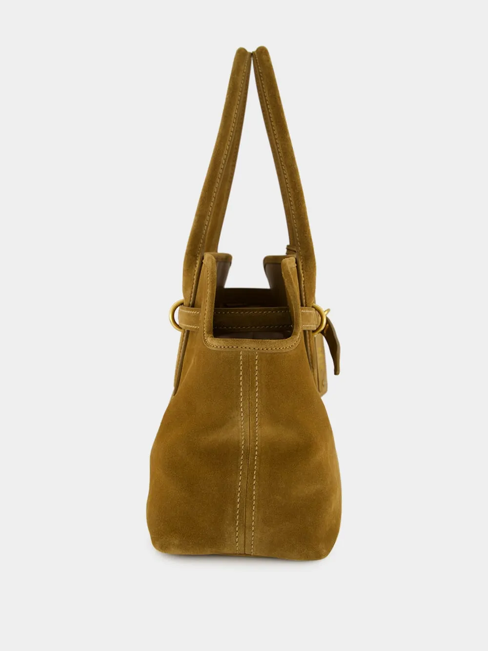 Brown Aventure Suede Shoulder Bag sold by Fashion Clinic product image thumbnail 3