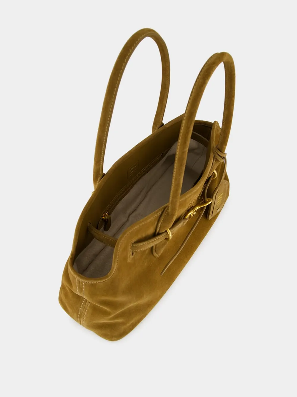 Brown Aventure Suede Shoulder Bag sold by Fashion Clinic product image thumbnail 5