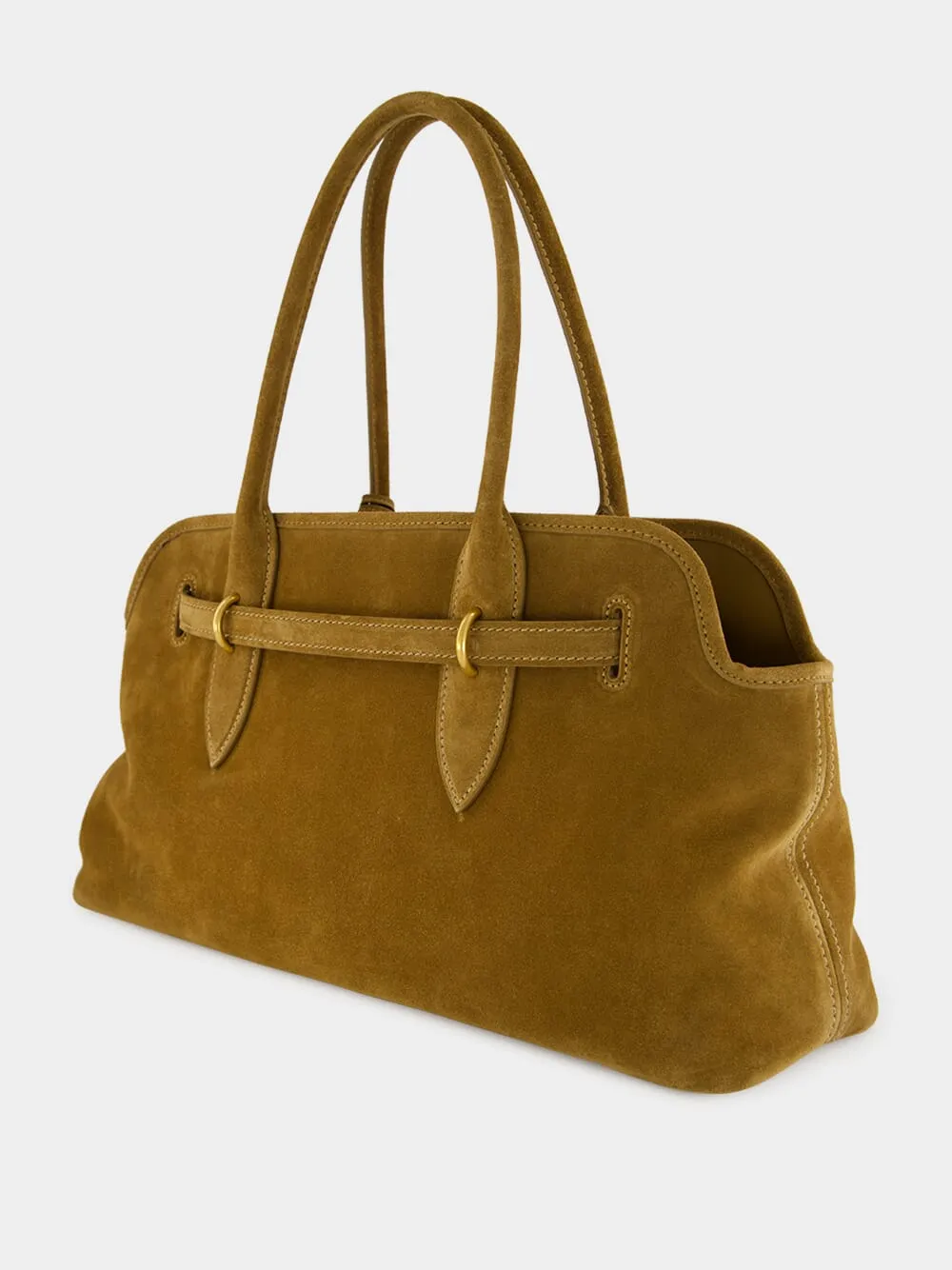 Brown Aventure Suede Shoulder Bag sold by Fashion Clinic product image thumbnail 4