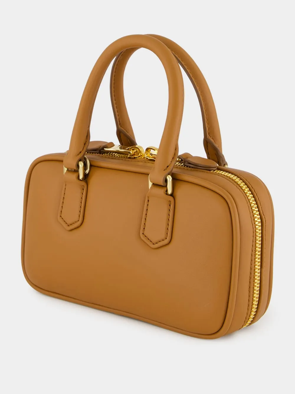 Cognac Brown Arcadie Leather Mini Bag sold by Fashion Clinic product image thumbnail 4