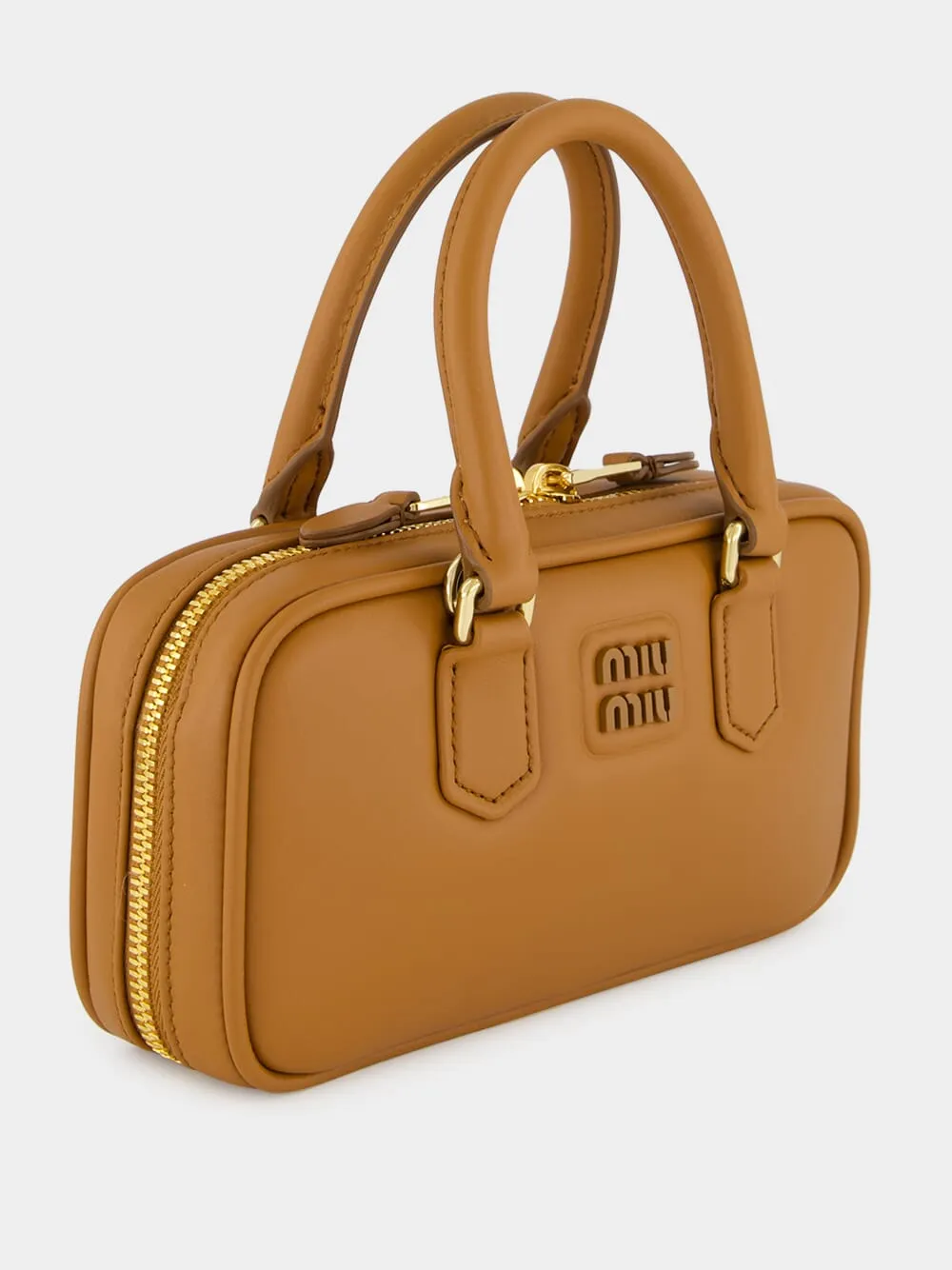 Cognac Brown Arcadie Leather Mini Bag sold by Fashion Clinic product image thumbnail 2
