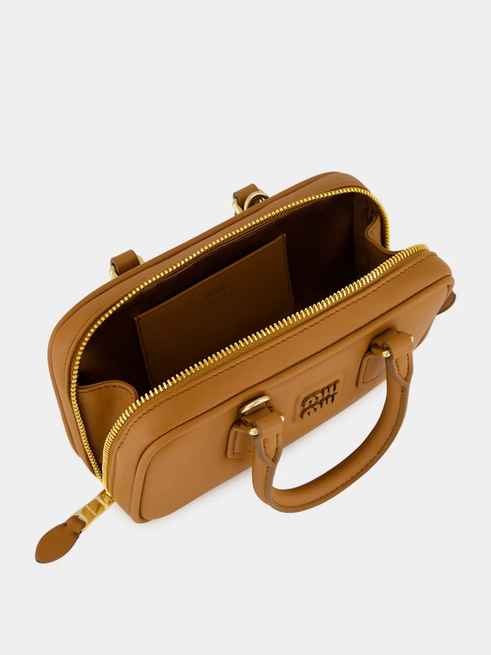 Cognac Brown Arcadie Leather Mini Bag sold by Fashion Clinic product image thumbnail 5