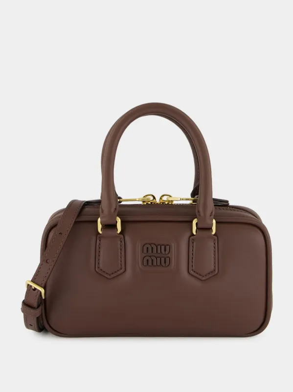 Briarwood Brown Arcadie Leather Mini Bag sold by Fashion Clinic