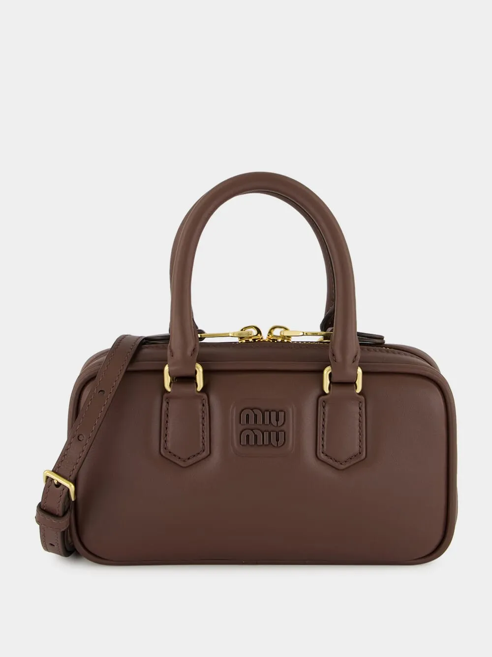 Briarwood Brown Arcadie Leather Mini Bag sold by Fashion Clinic