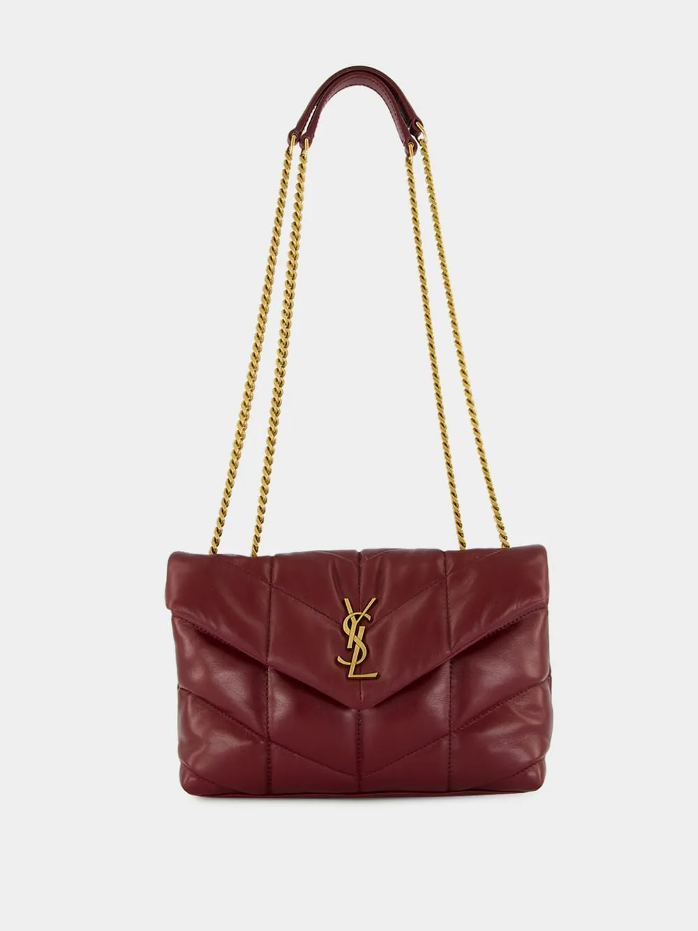 Dark Ruby Toy Puffer Shiny Leather Bag sold by Fashion Clinic product image thumbnail 3