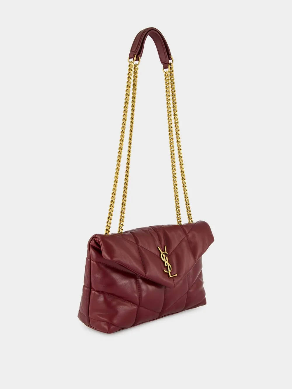 Dark Ruby Toy Puffer Shiny Leather Bag sold by Fashion Clinic product image thumbnail 4