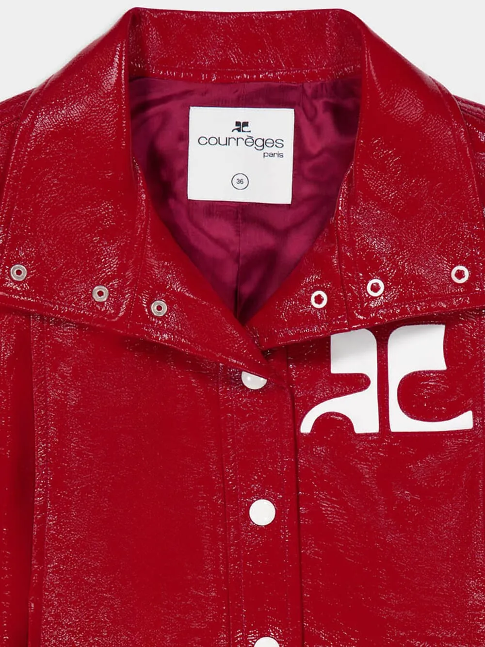Red Reedition Vinyl Jacket sold by Fashion Clinic product image thumbnail 3