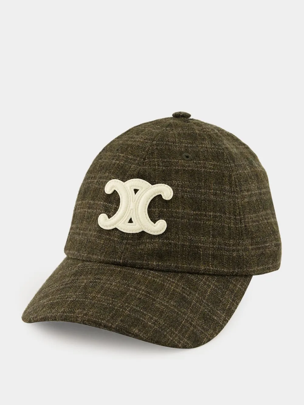 CAP TRIOMPHE CHECKED FELT VIRGIN WOOL sold by Fashion Clinic