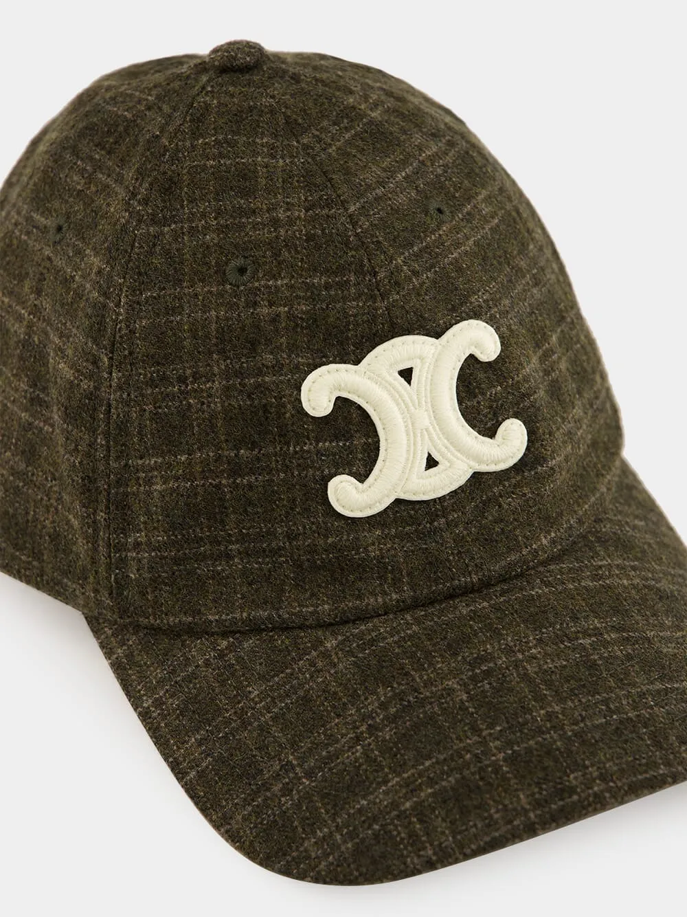 CAP TRIOMPHE CHECKED FELT VIRGIN WOOL sold by Fashion Clinic product image thumbnail 3