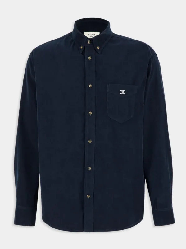 SHIRT RELAXED FIT L/S BUTTON DOWN CORDUROY COTTON sold by Fashion Clinic