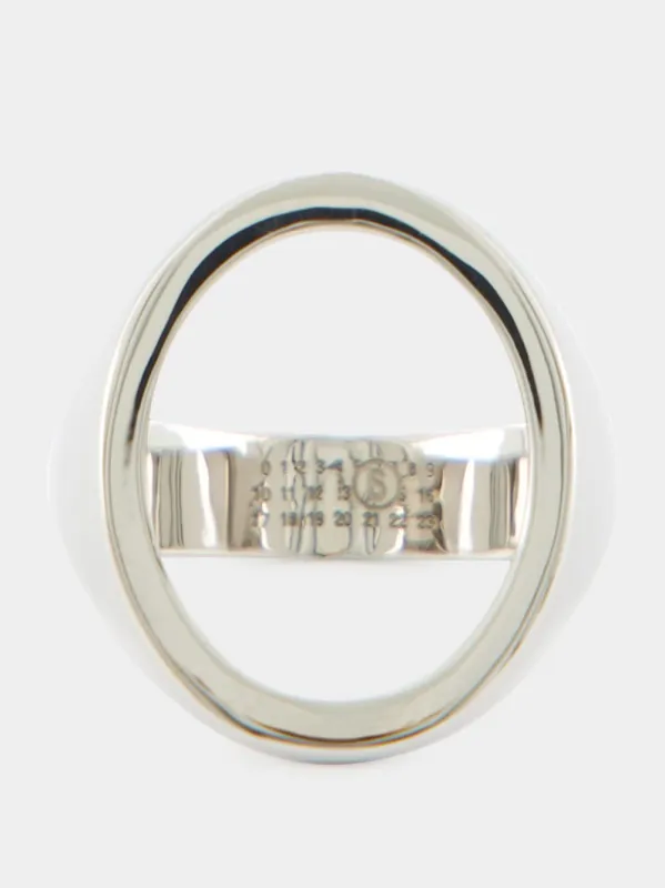 Polished Palladio Open Chevalière Ring sold by Fashion Clinic