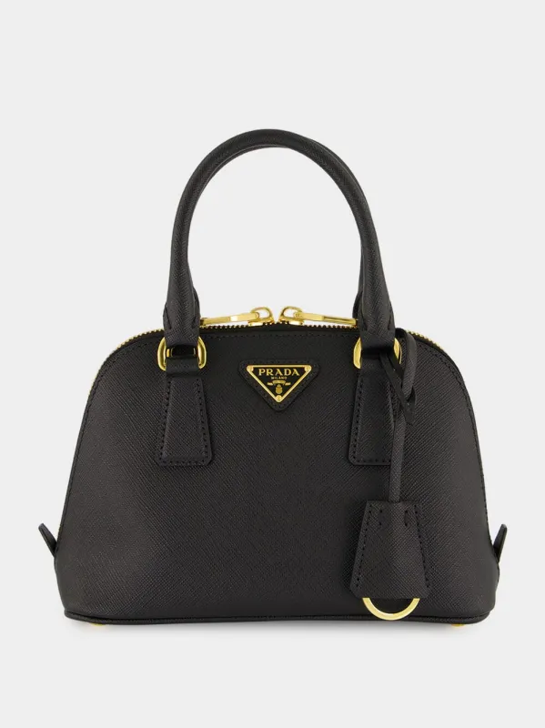 Black Mini Promenade Leather Bag sold by Fashion Clinic