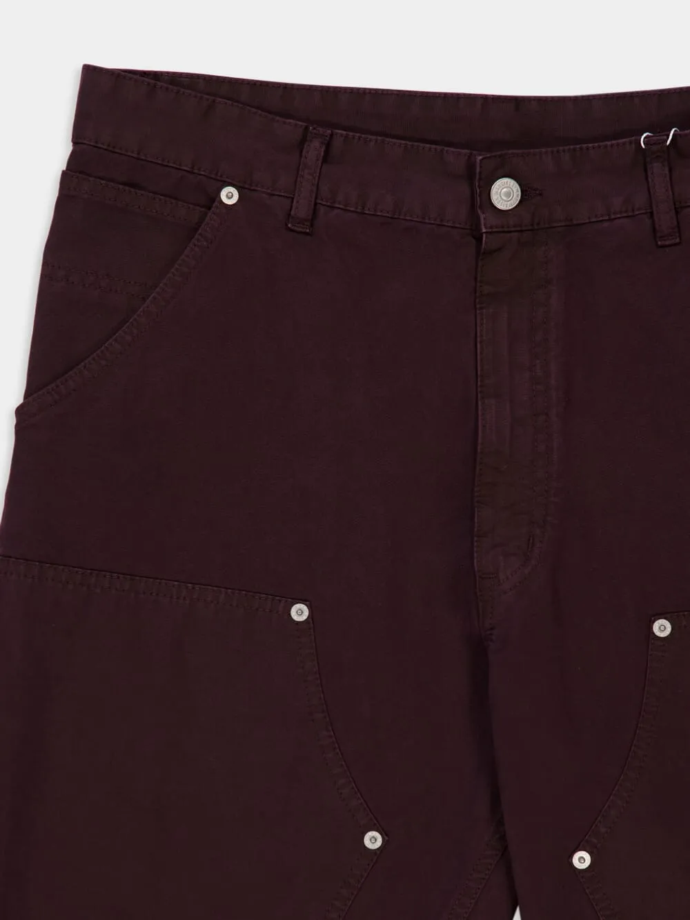 Wine Straight-Leg Utility Jeans sold by Fashion Clinic product image thumbnail 3