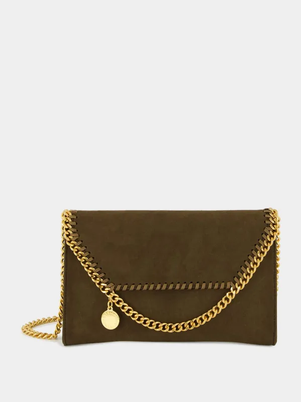 Mocha Falabella Crossbody Wallet sold by Fashion Clinic