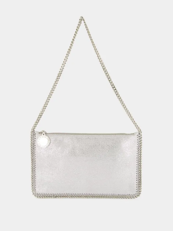 Silver Falabella Clutch sold by Fashion Clinic
