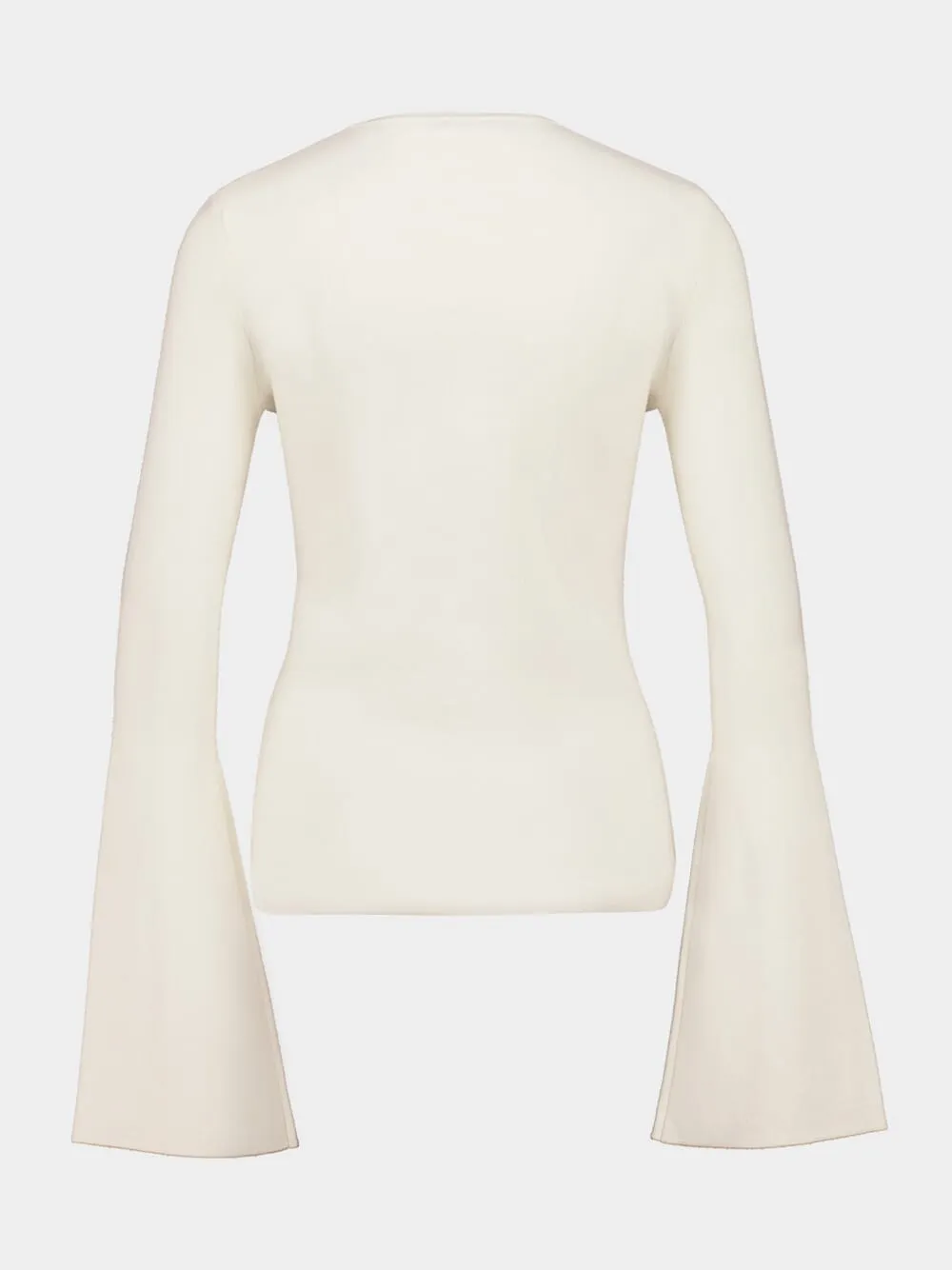 Ivory Mason Long-Sleeve Crewneck Top sold by Fashion Clinic product image thumbnail 2