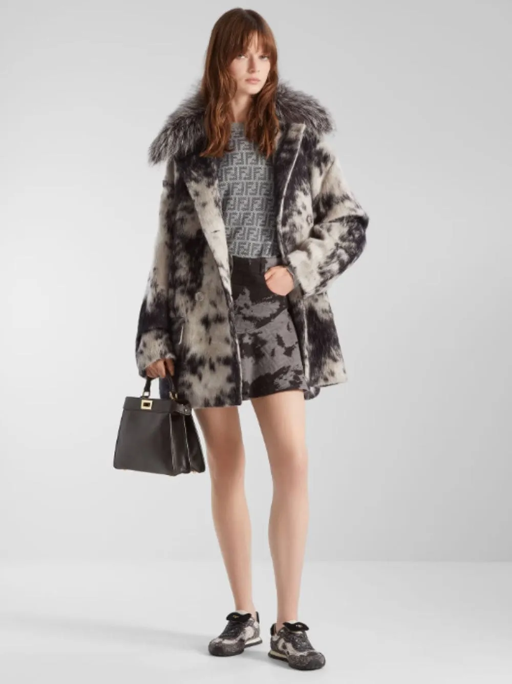 Dark Brown Peekaboo ISeeU Small Bag sold by Fashion Clinic product image thumbnail 2