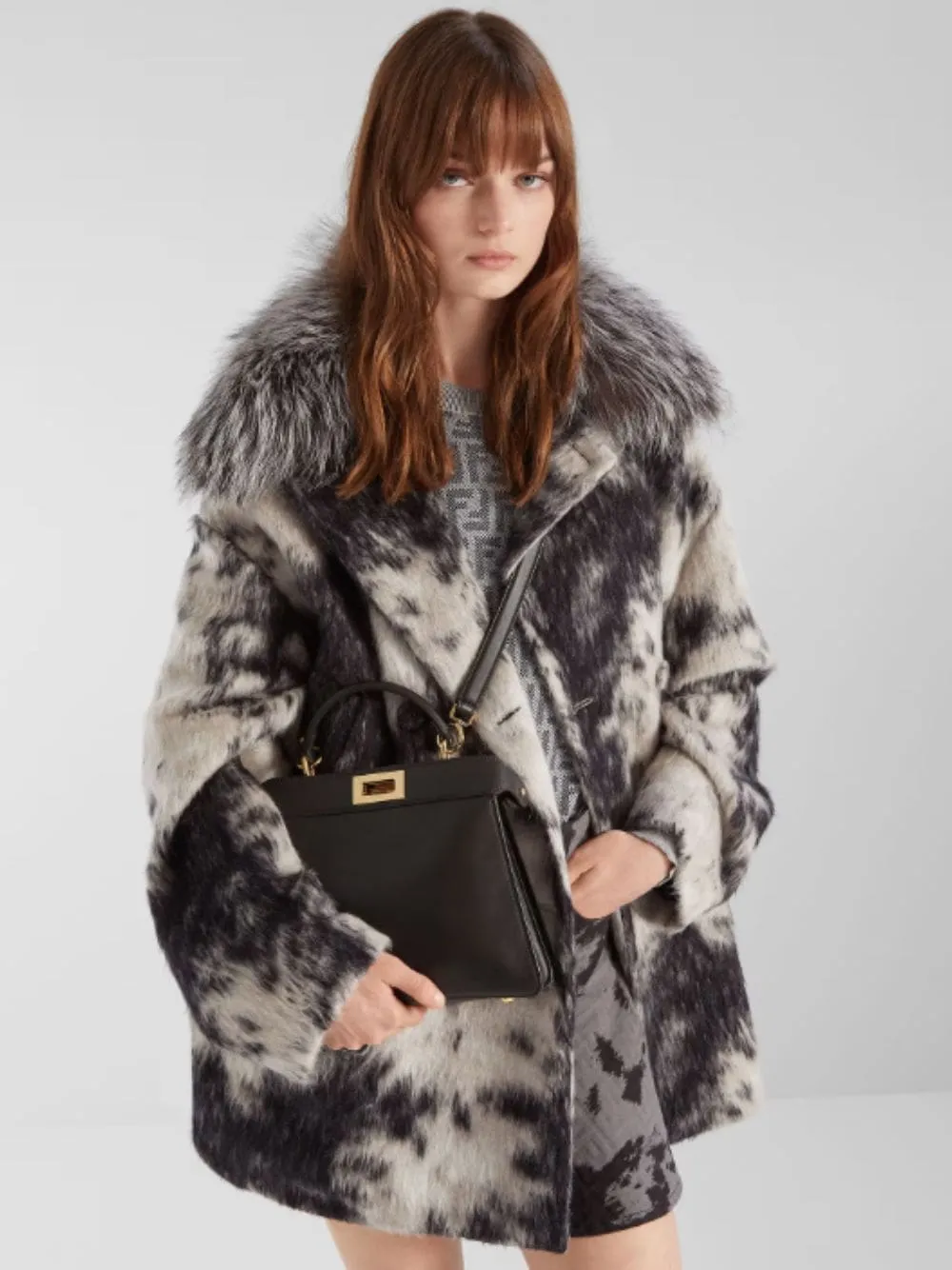 Dark Brown Peekaboo ISeeU Small Bag sold by Fashion Clinic product image thumbnail 4