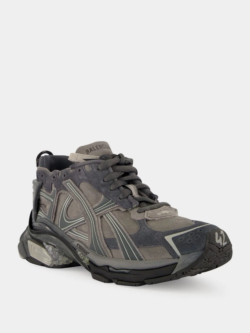 Grey Runner Sneakers sold by Fashion Clinic product image thumbnail 2