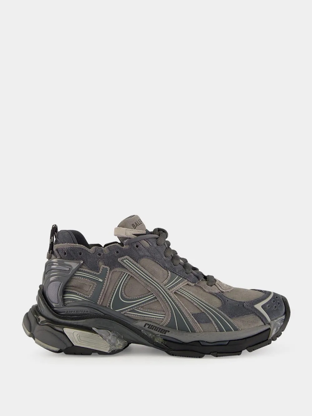 Grey Runner Sneakers sold by Fashion Clinic