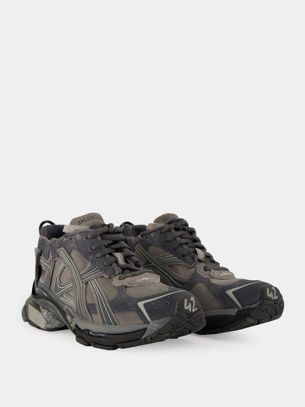 Grey Runner Sneakers sold by Fashion Clinic product image thumbnail 3