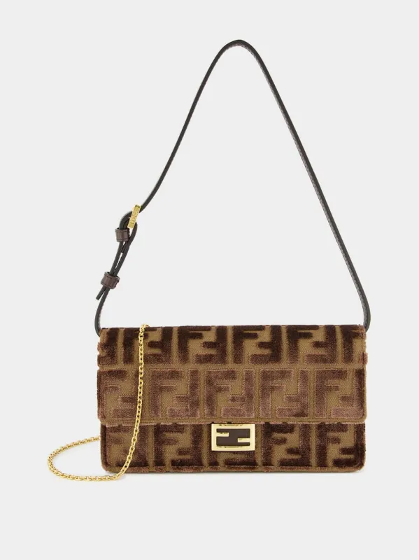 Dark Brown Wallet On Chain Baguette sold by Fashion Clinic